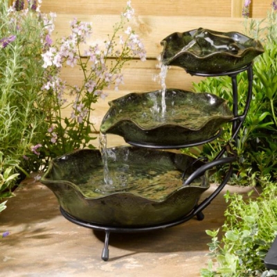 water solar feature frog features lilypad smart garden cascade ceramic powered ukwaterfeatures range fountains